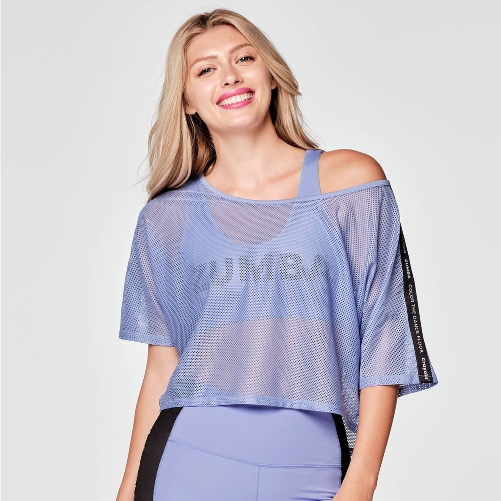 Zumba X Crayola Color The Dance Floor Mesh Top - Size XS
